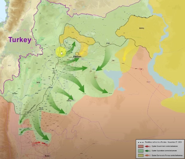 Geländegewinne Syrien