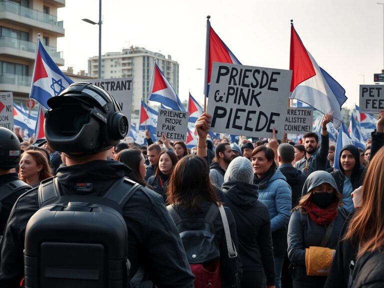 Anti-Kriegs-Proteste in Tel Aviv: Demonstranten fordern Frieden